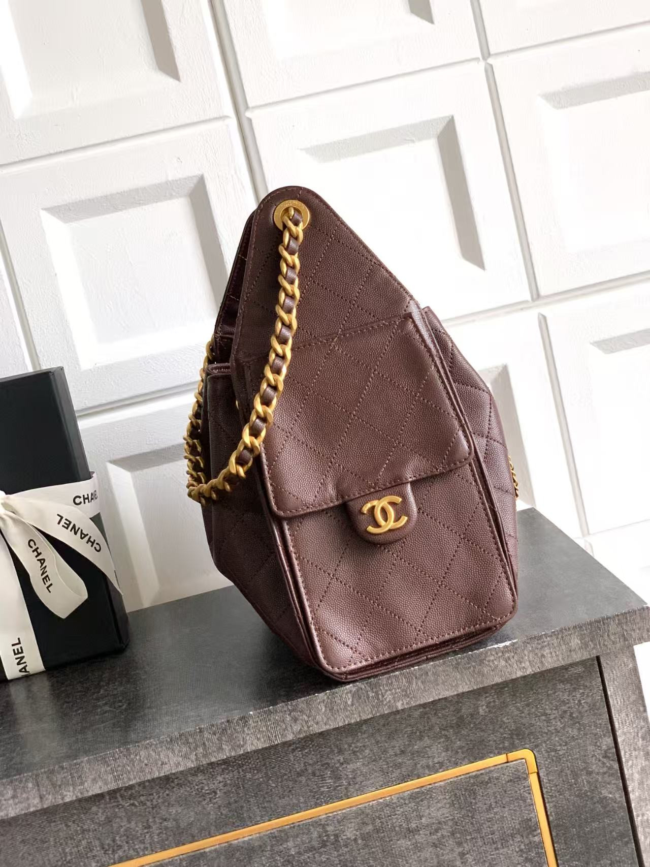 Ch*el 25C Bucket Bag 26x30x14cm