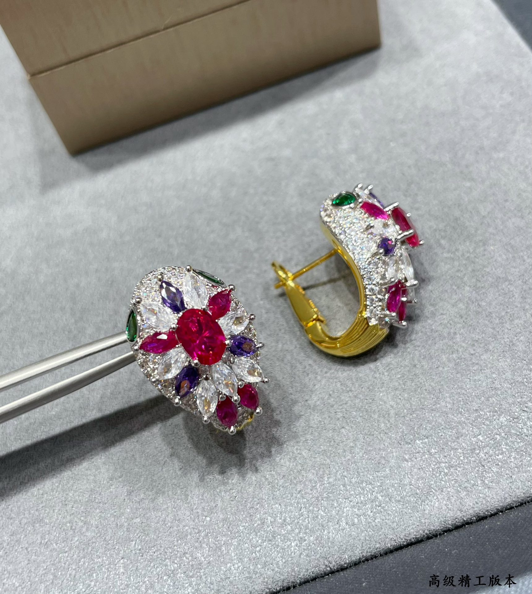 B*l*ai Diamond Princess Snake Earrings