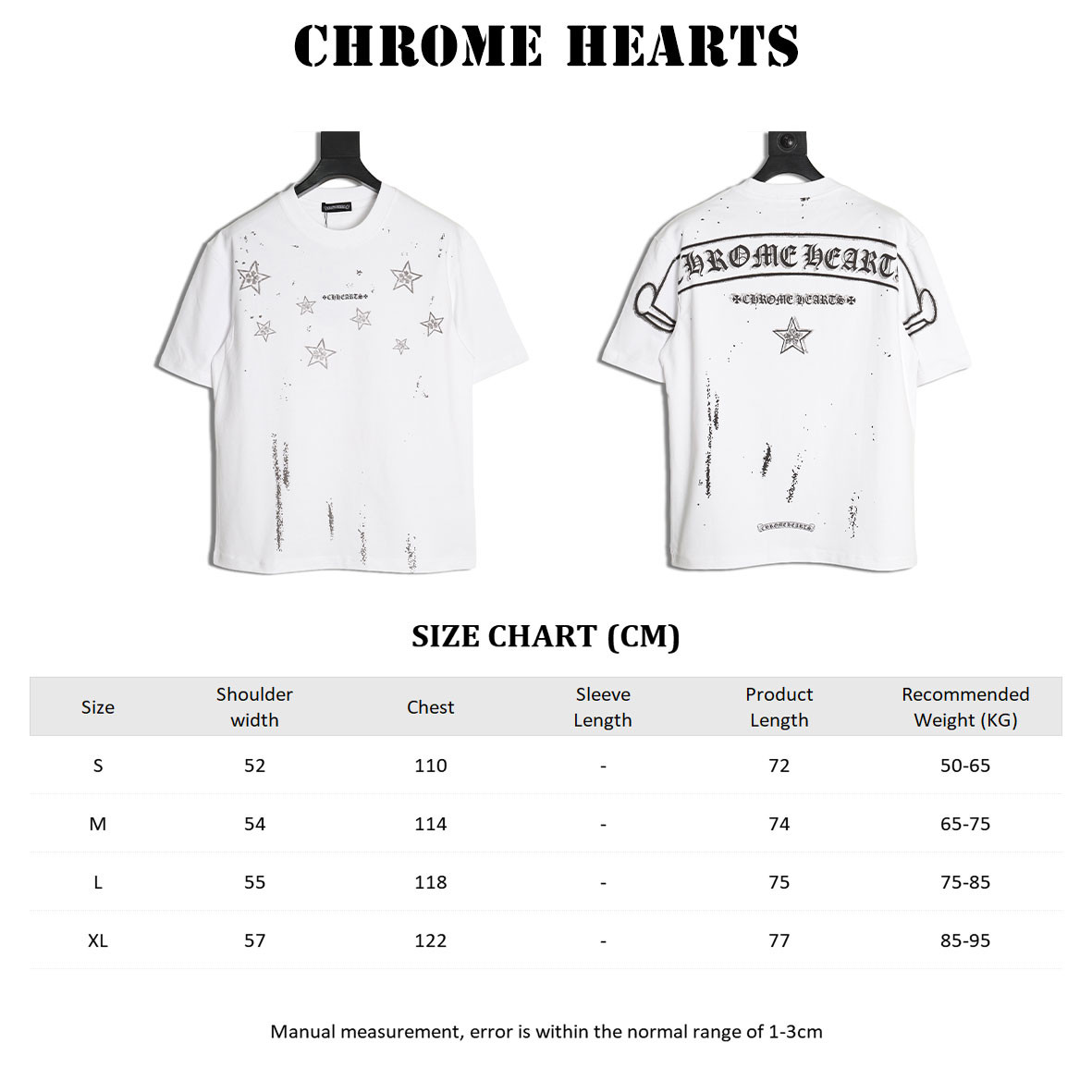 Chrome hearte ch 25ss Short-sleeved T-shirt