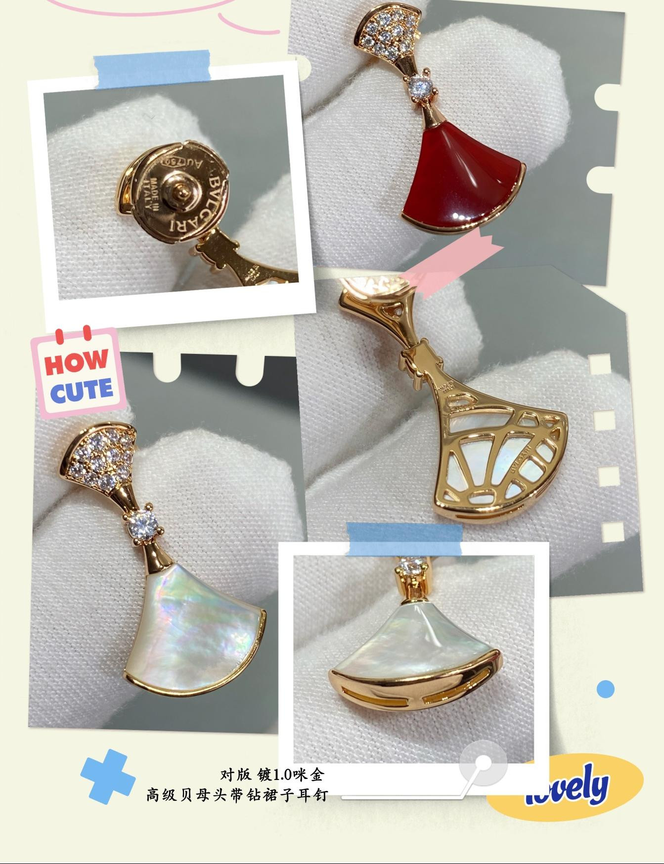 B*l*ai Headband Diamond Scalloped Skirt Earrings