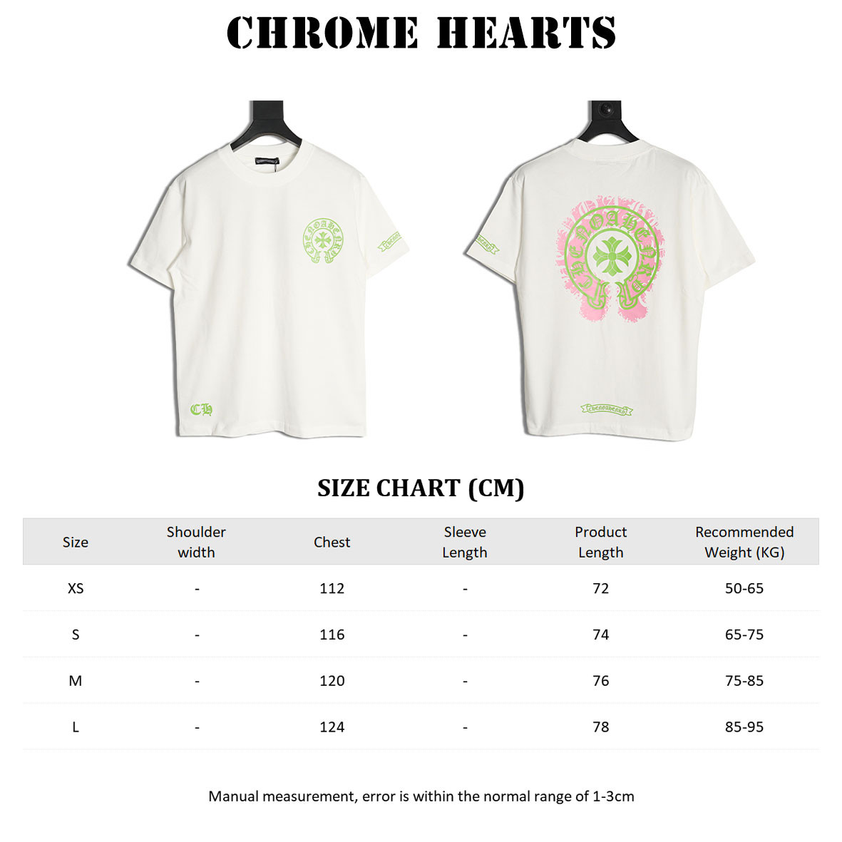 Chrome hearte ch 25ss Short-sleeved T-shirt