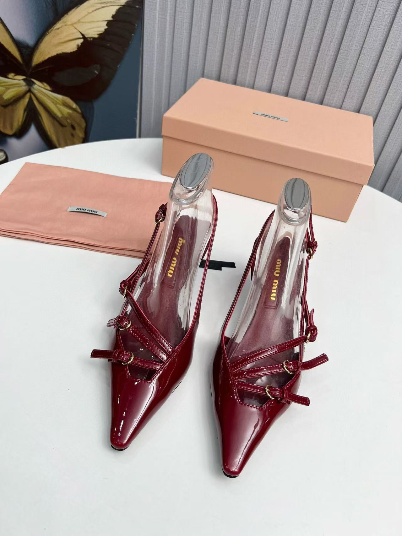 UA Miu Miu Slingbacks with Buckles