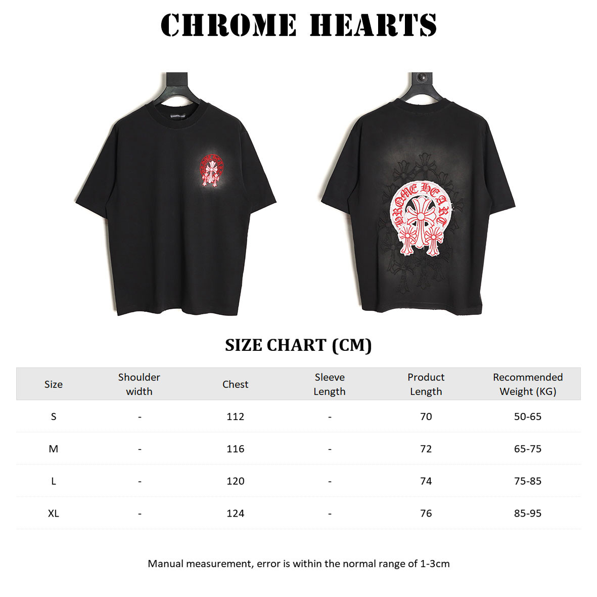 Ch**me He**ts 25SS Short-sleeved T-shirt