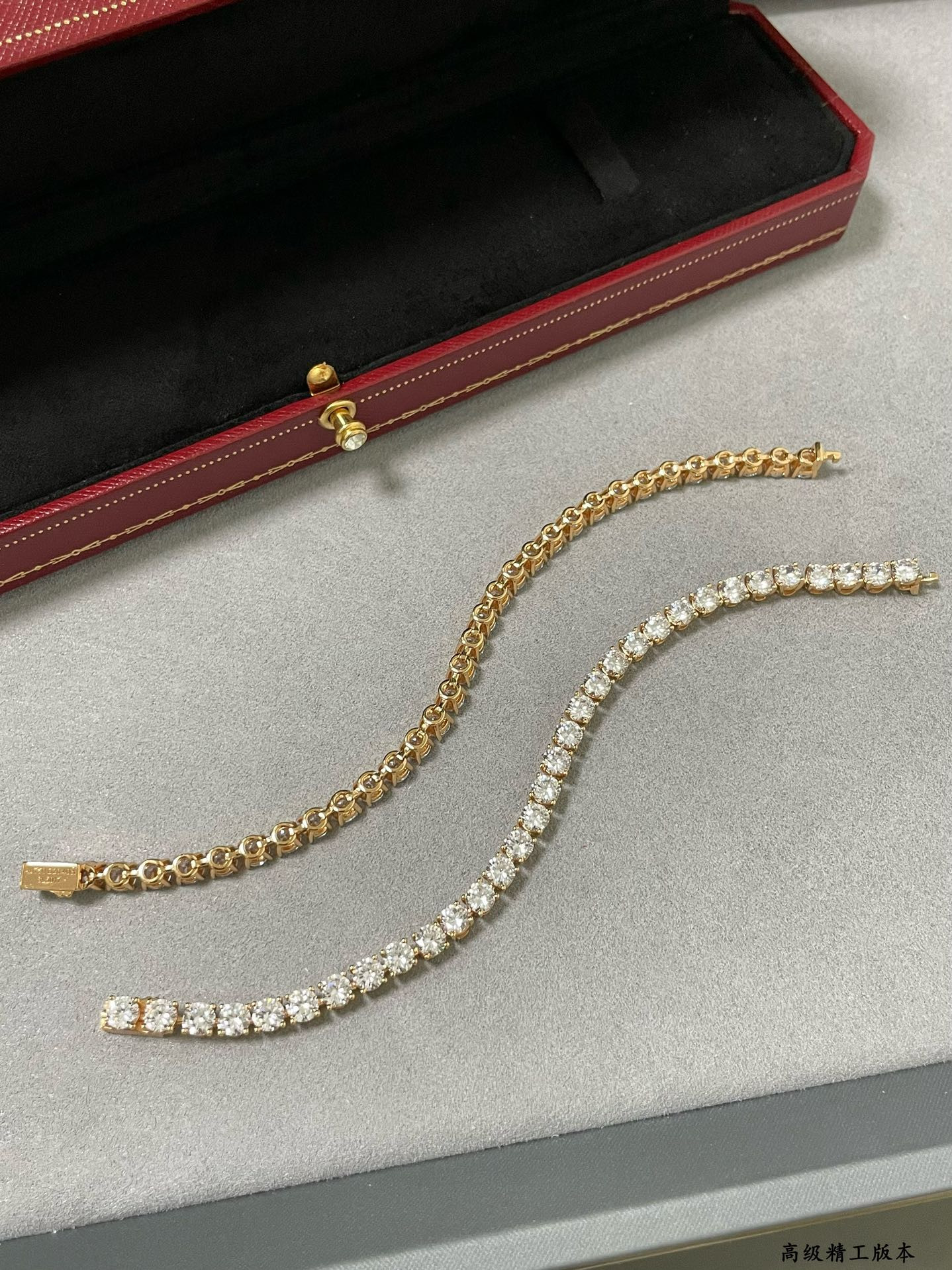 Ca*t*er full diamond four-claw Bracelet