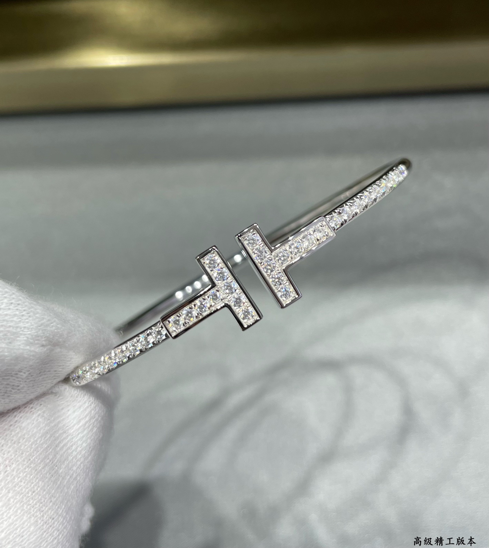 T*f*ny & Co. Double T Diamond Half Bracelet