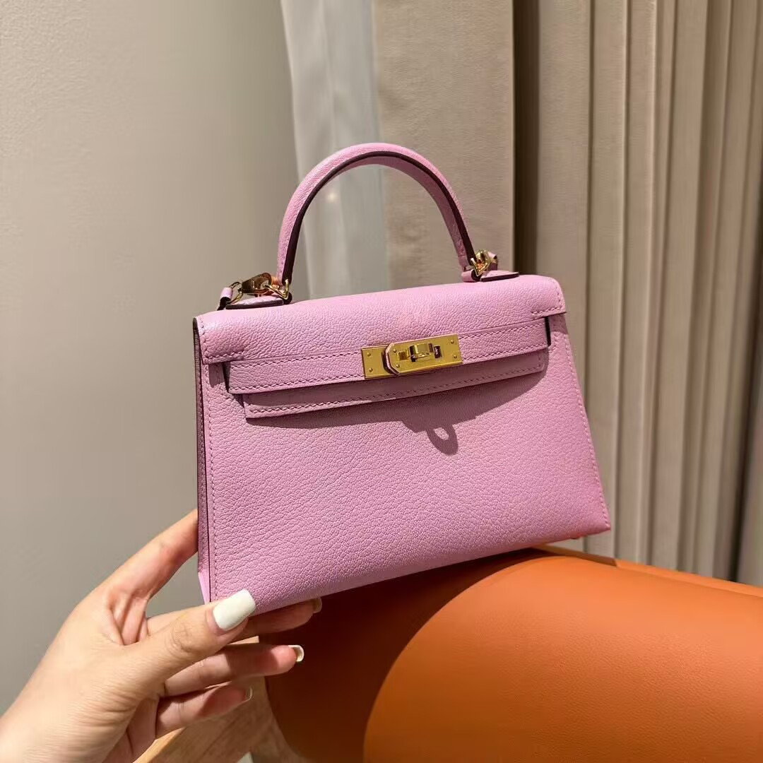 Hermès Mini Kelly Chèvre 19 19×6×12cm (20 days for customization)