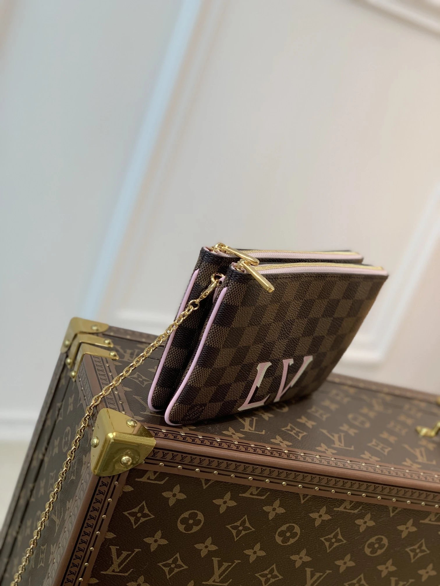 LV DOUBLE ZIP POCHETTE N60254