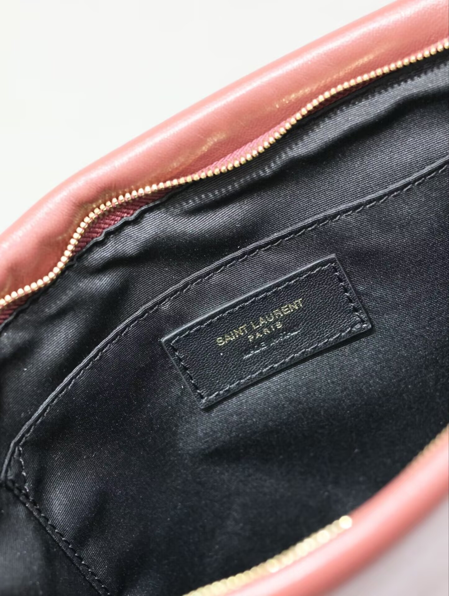 Y*L CALYPSO large pouch in lambskin 30x22x3cm