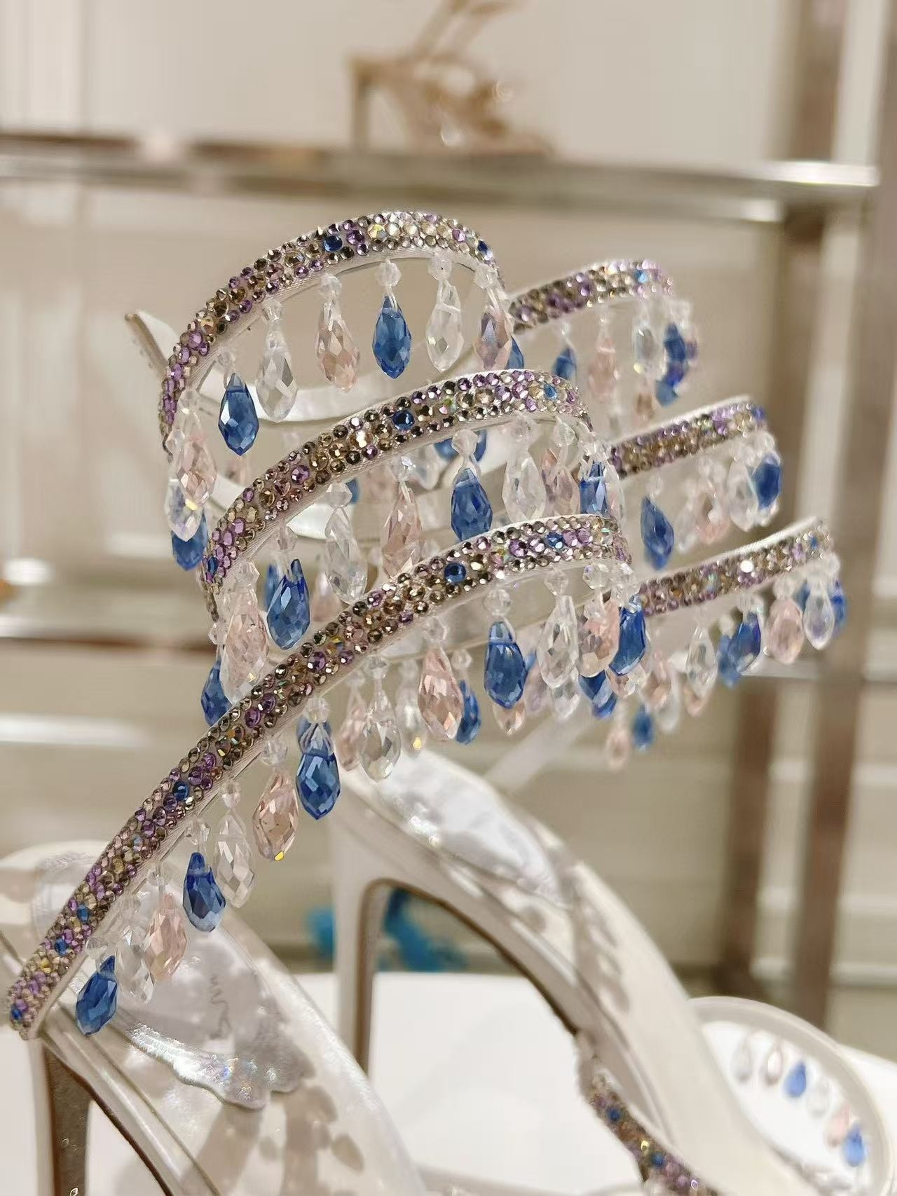 UA RENÉ CAOVILLA CHANDELIER SANDAL 95mm