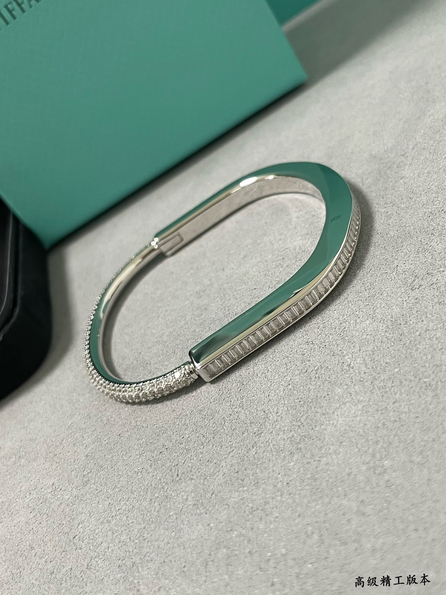 T*f*ny & Co. T Lock Square Diamond Bracelet