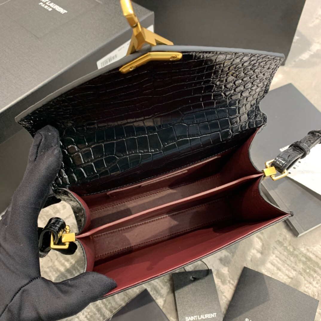 Small Y*L Cassandra Monogra Clasp Bag