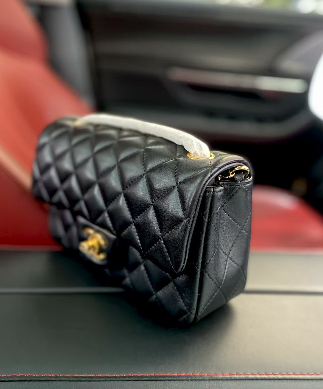 Ch*el Mini Flap Bag 12x20x6cm