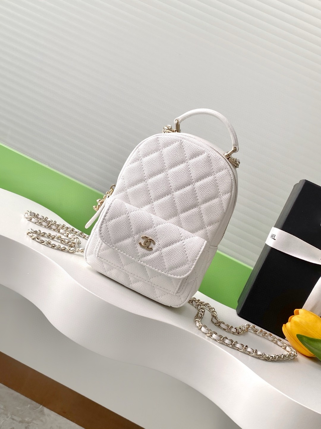 Ch*el Mini Backpack 18×13×9cm