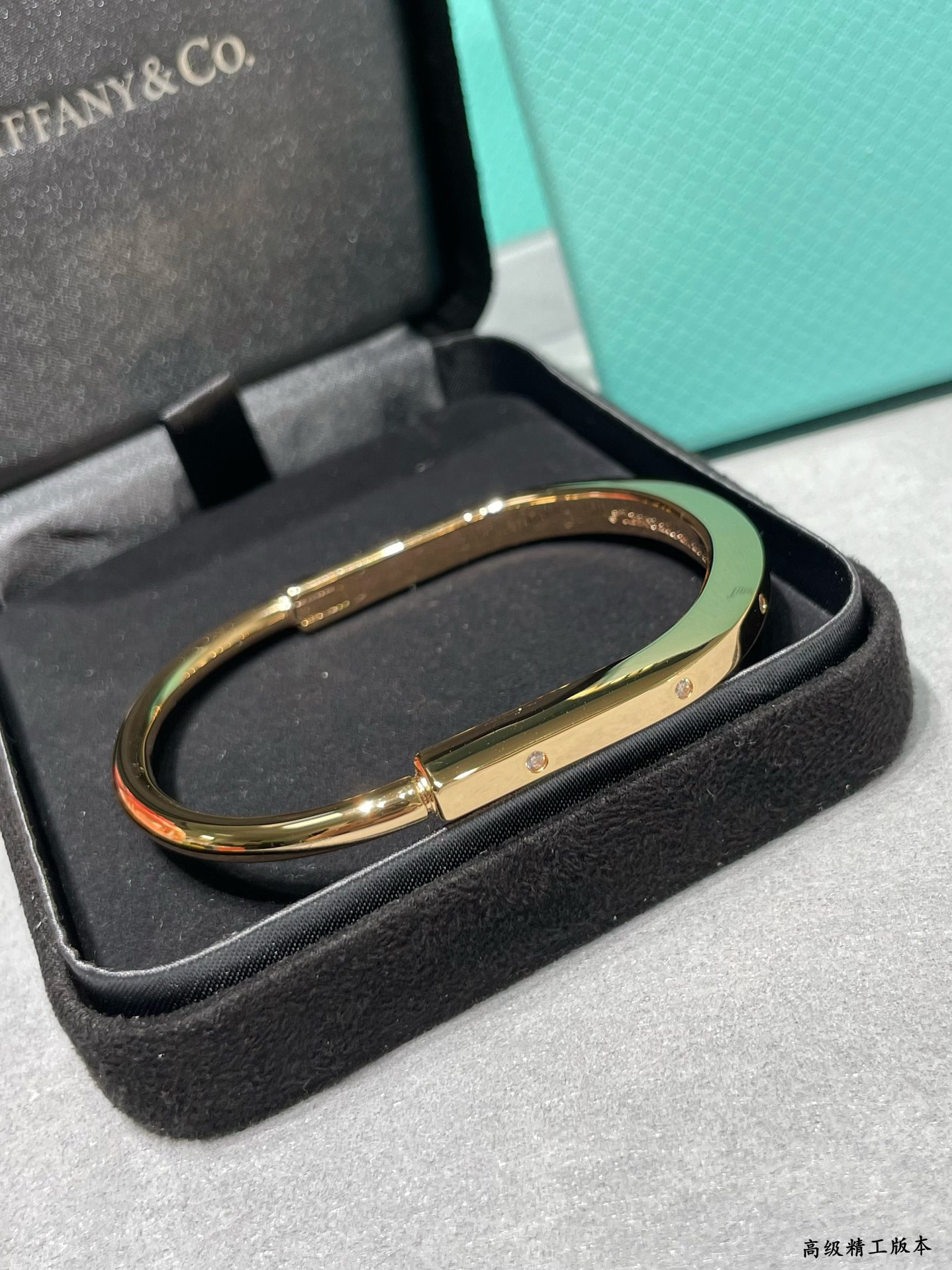 T*f*ny & Co. Lock Diamond Alternating Bracelet