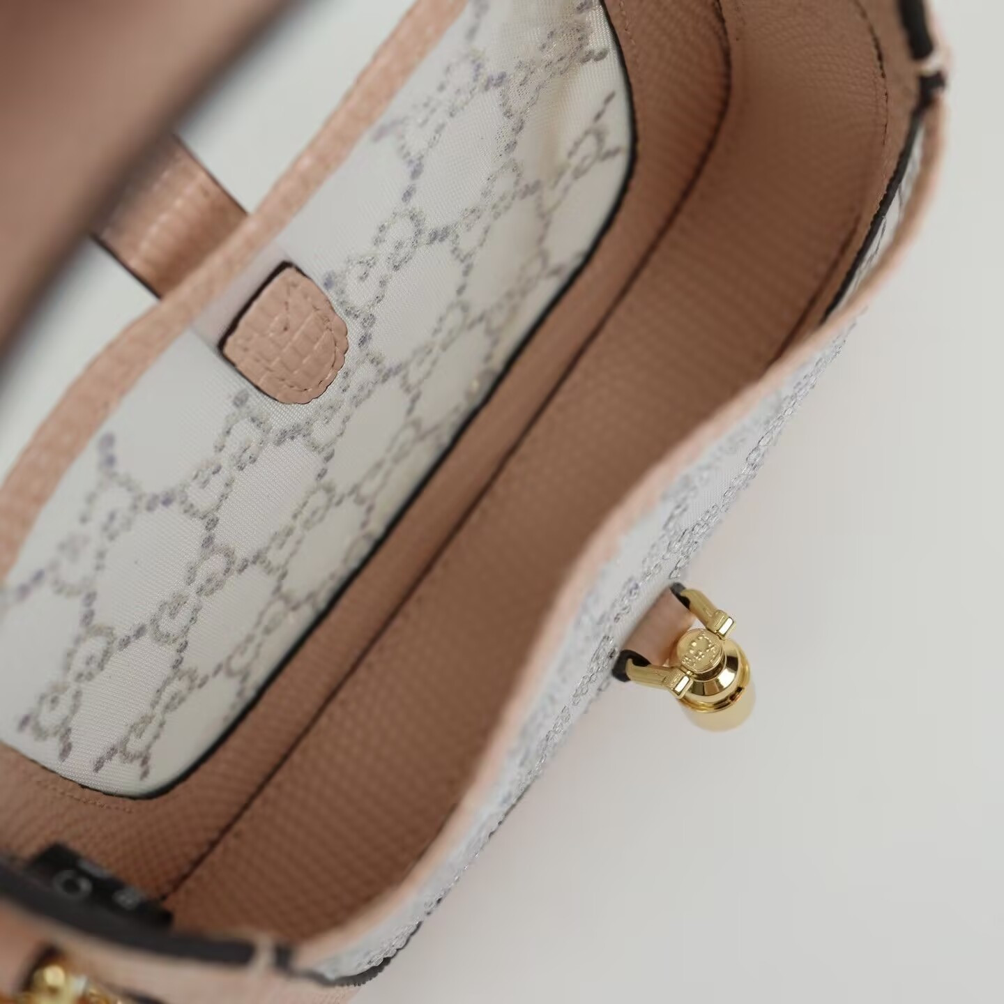 G*u*i Jackie 1961 mini crystal GG lizard bag 19x13x3cm