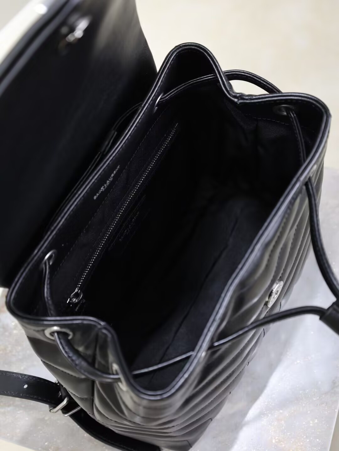 Y*L LOULOU BACKPACK BLACK 26x22x11cm