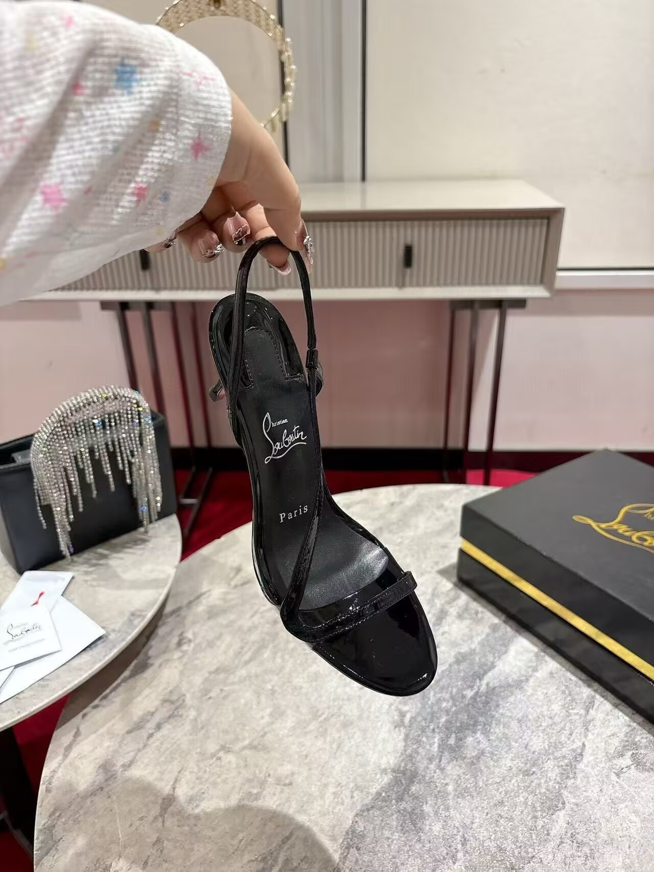 UA Ch**an Louboutin Rosalie Sandals