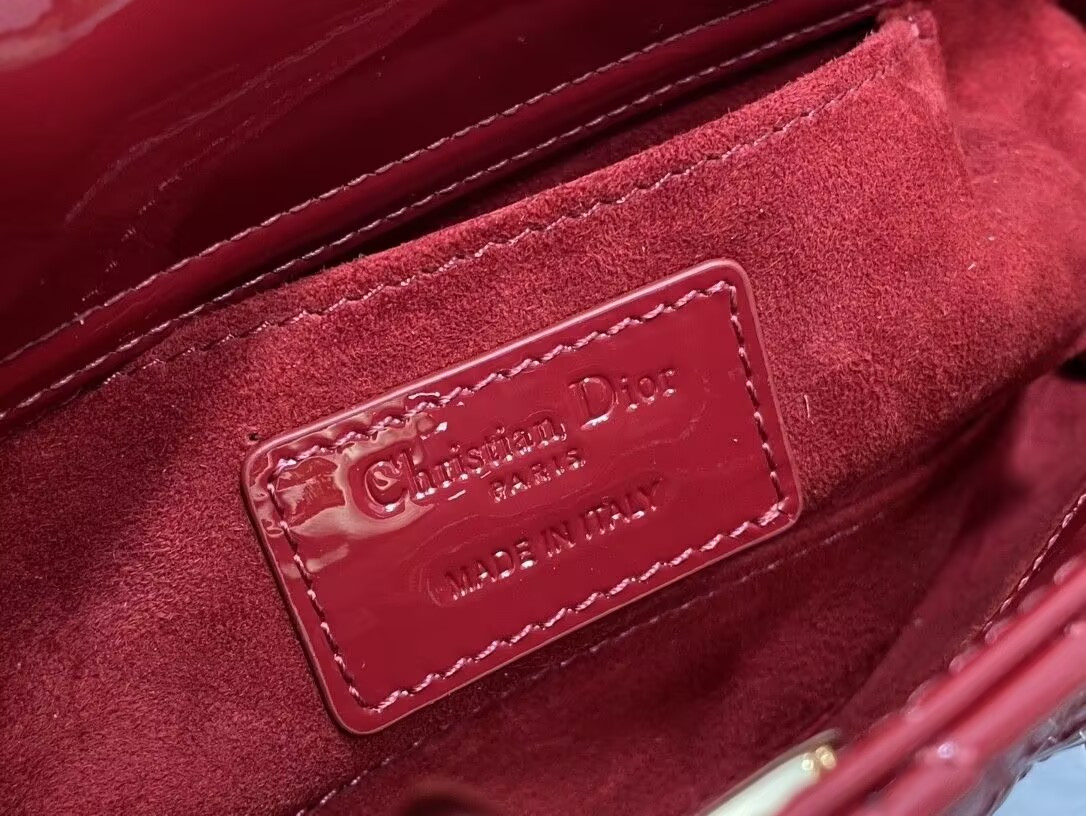 D*0r SMALL LADY D-JOY BAG RED 22x6x12cm