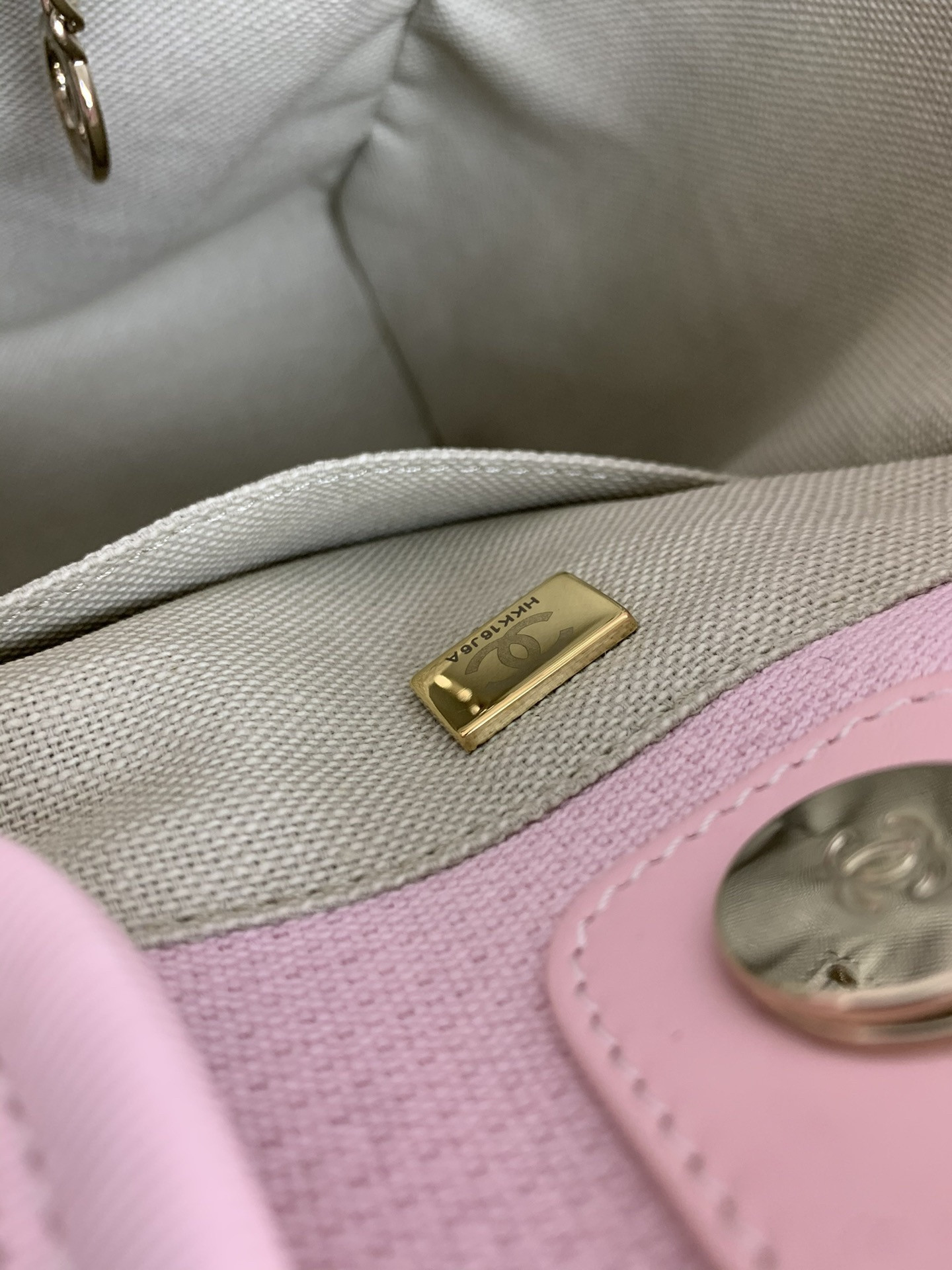 Ch*el Deauville Tote Shopping Bag 39x13x22cm