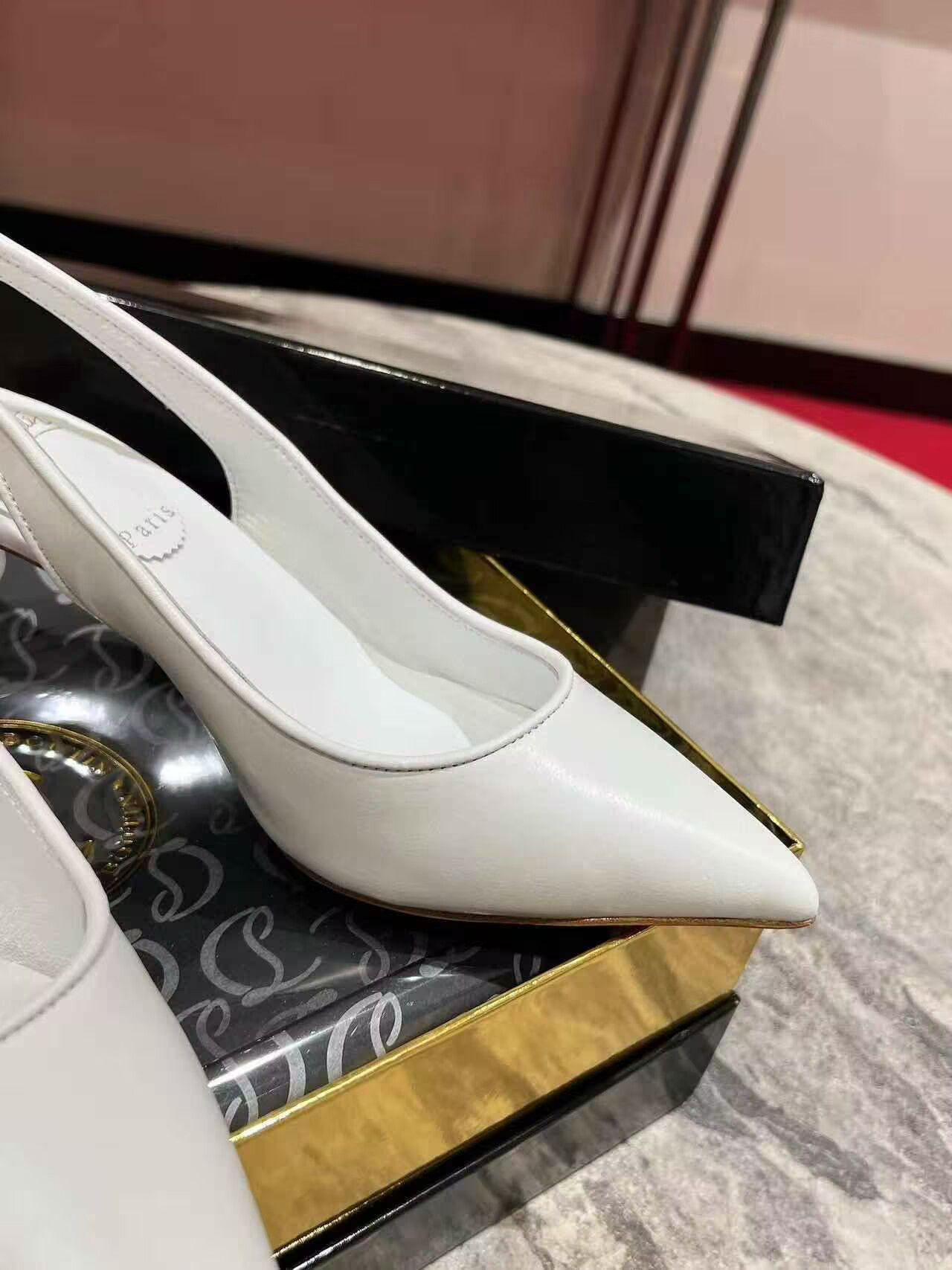 UA Ch**an Louboutin Sporty Kate Sling 65mm