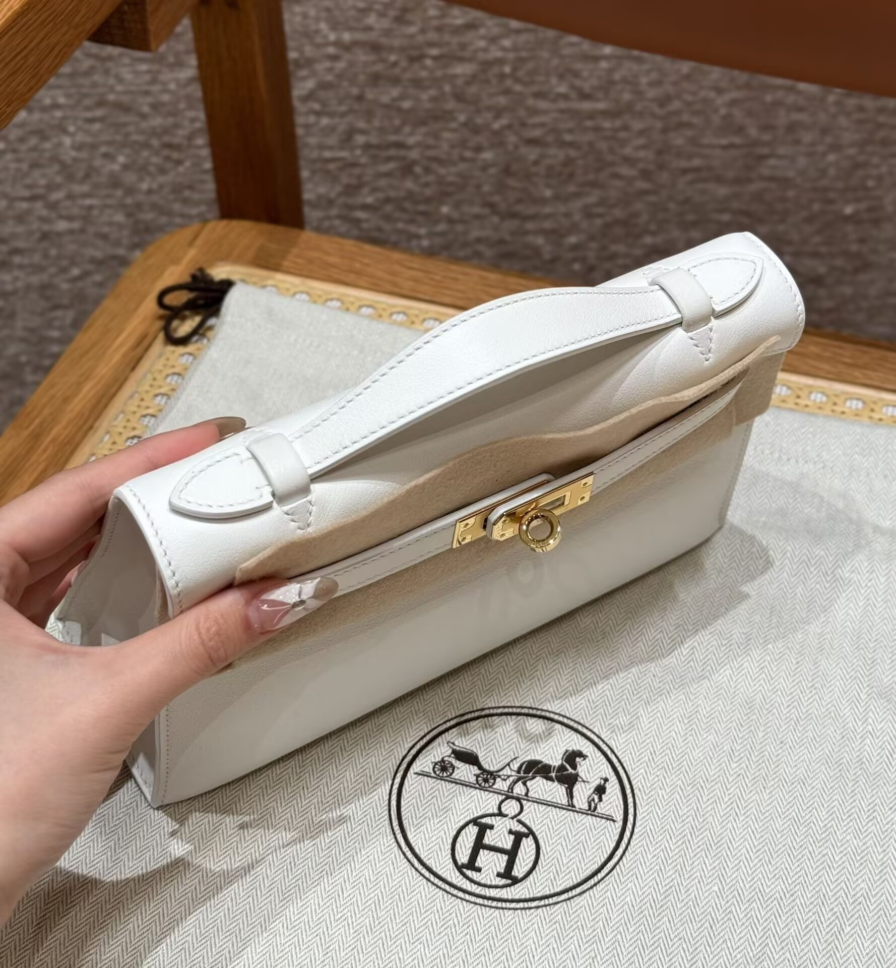 Hermès Kelly Mini Swift 22 22×7×13CM(Customized 15-20 days production time)