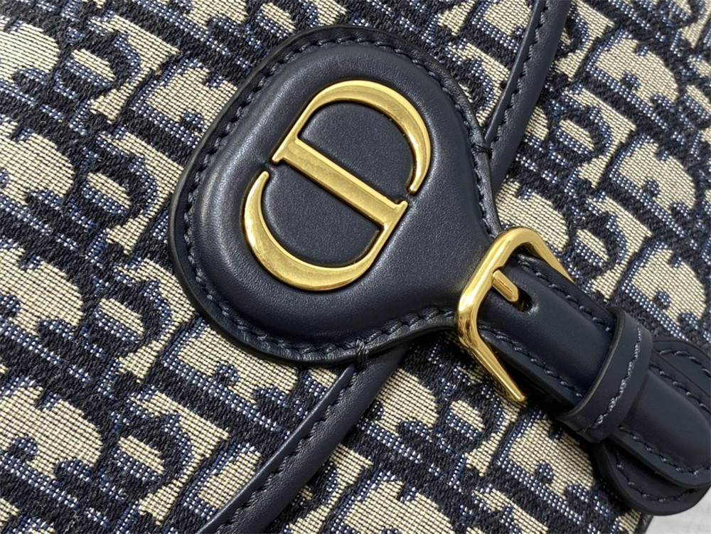 MEDIUM D*0r BOBBY BAG Blue D*0r Oblique Jacquard