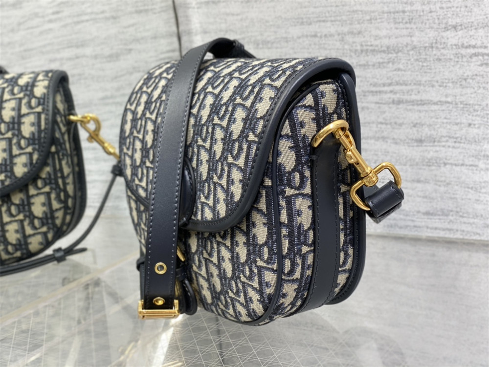 MEDIUM D*0r BOBBY BAG Blue D*0r Oblique Jacquard