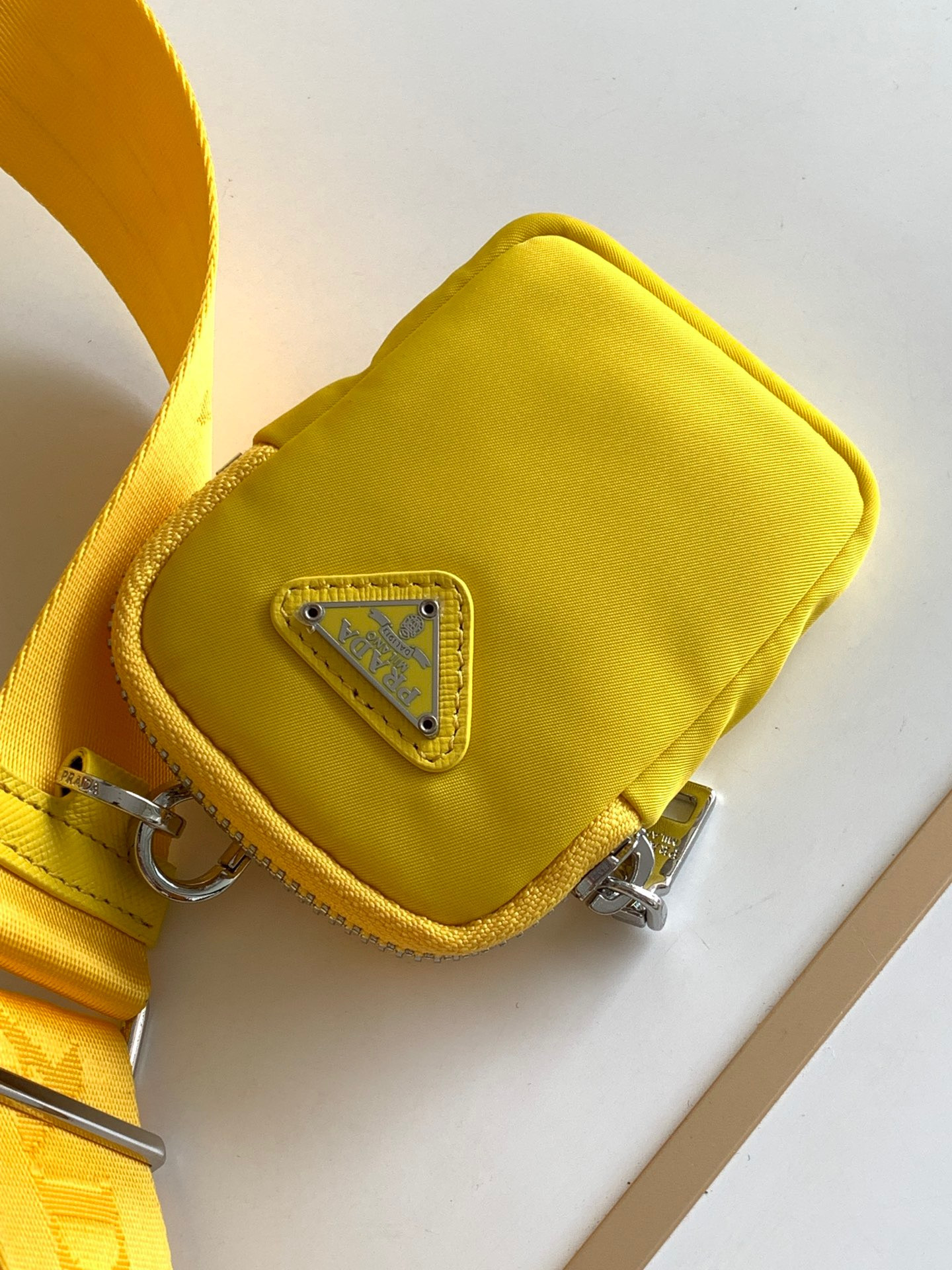Pra*a Re-Edition 2005 Re-Nylon bag Yellow