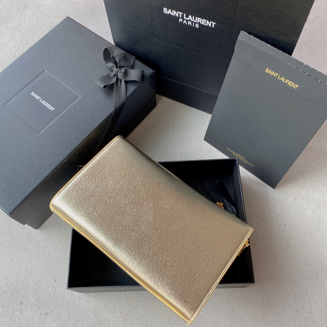 Y*L KATE SMALL IN METALLIC LEATHER 20x12x5cm