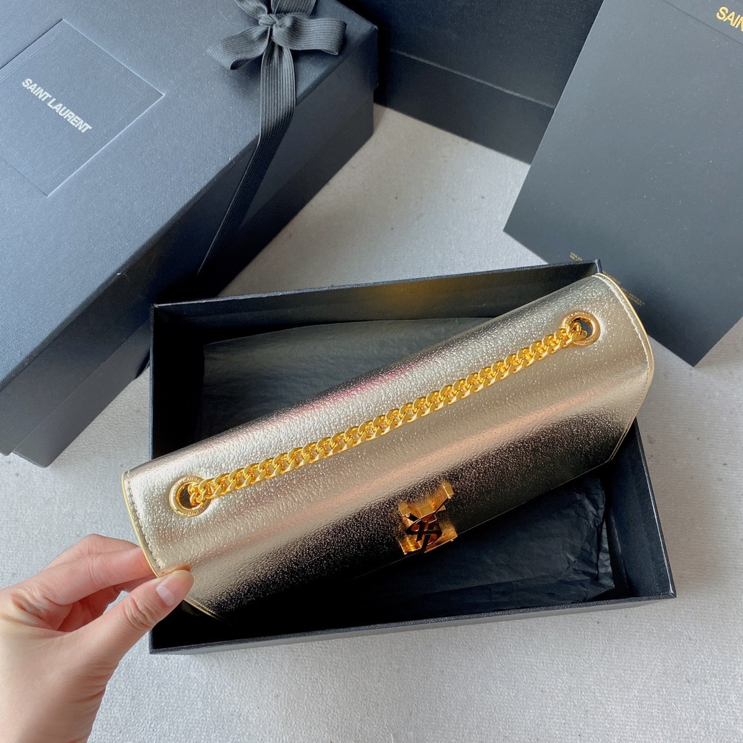 Y*L KATE SMALL IN METALLIC LEATHER 20x12x5cm