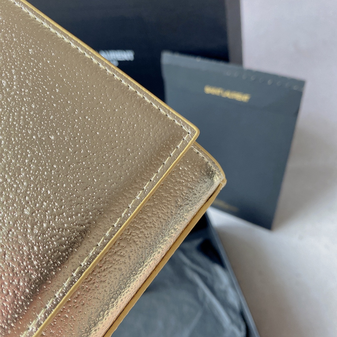 Y*L KATE SMALL IN METALLIC LEATHER 20x12x5cm