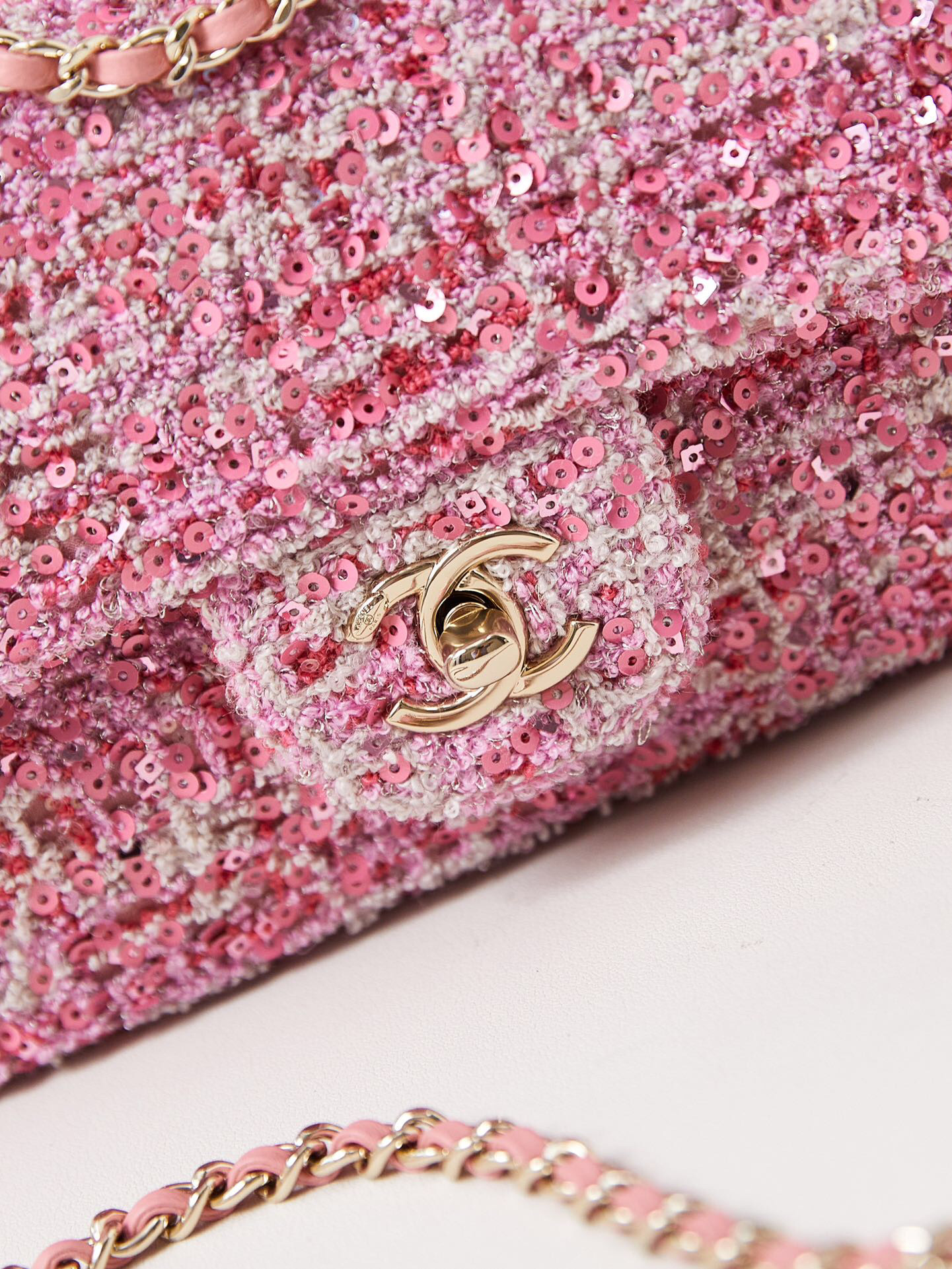 Ch*el Mini CF Rose Gold Hardware 20x15x7cm