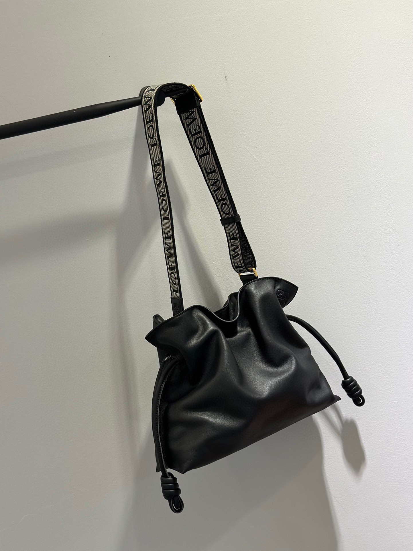 L0ew* Medium Flamenco clutch in nappa calfskin 30x24.5x10.5cm