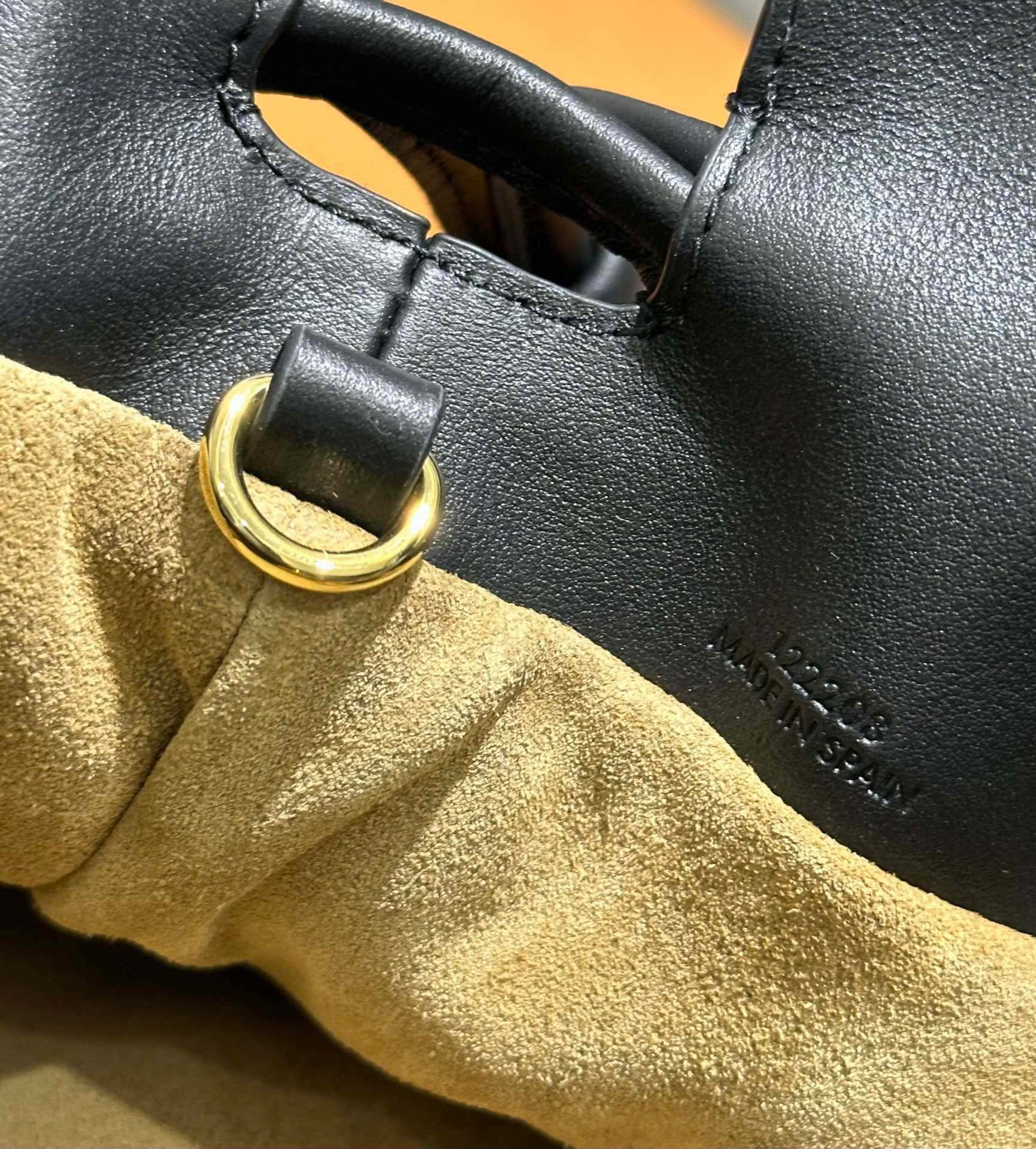 L0ew* Medium Flamenco clutch in nappa calfskin 30x24.5x10.5cm