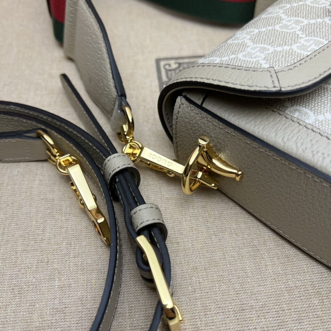 G*u*i HORSEBIT 1955 SHOULDER BAG 9.8"W x 7"H x 3.1"D