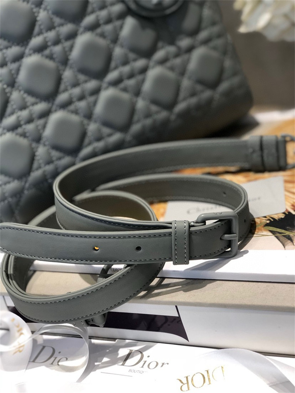 Medium Lady D*0r Bag 9.5 x 8 x 4.5 inches