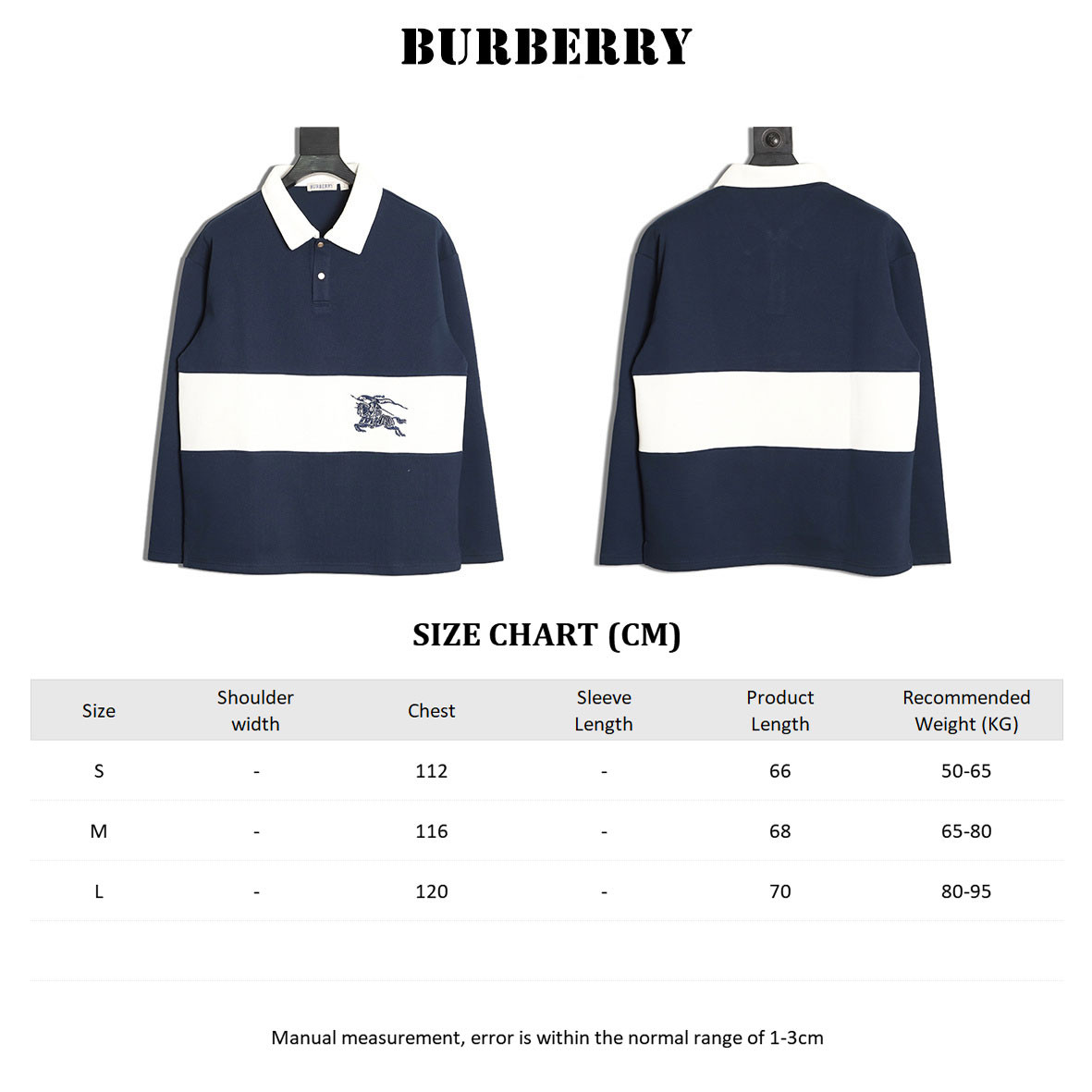 B**rry Long-sleeved Polo Shirt