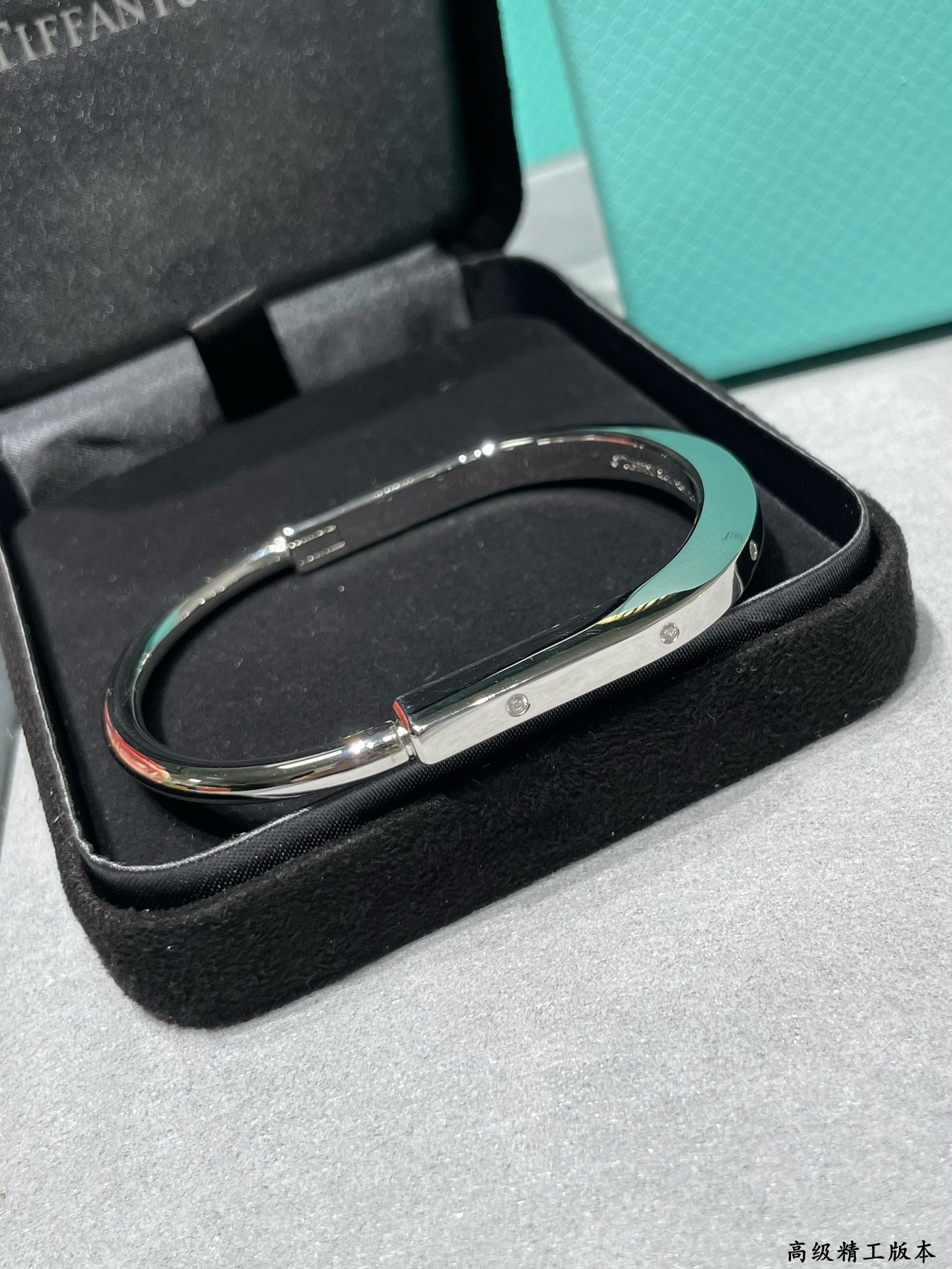 T*f*ny & Co. Lock Diamond Alternating Bracelet