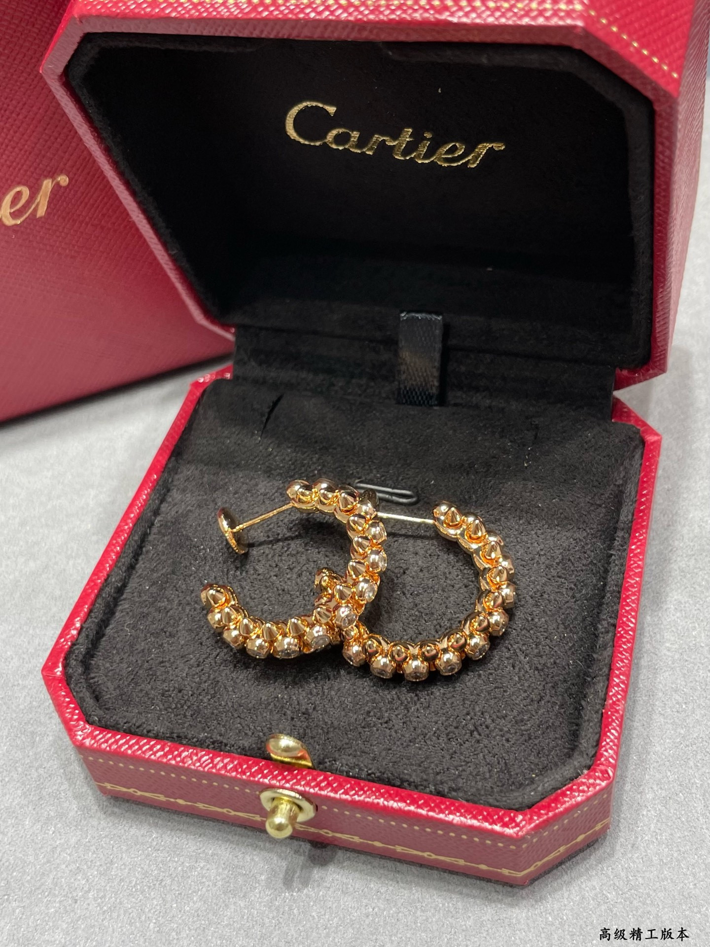 Ca*t*er diamond bullet earrings