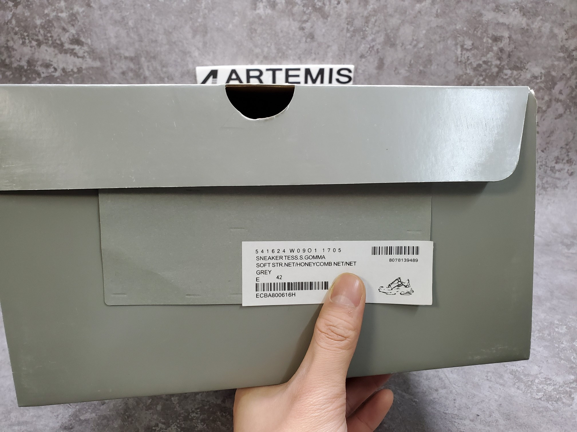 Balenciga Triple S Clear Sole Grey
