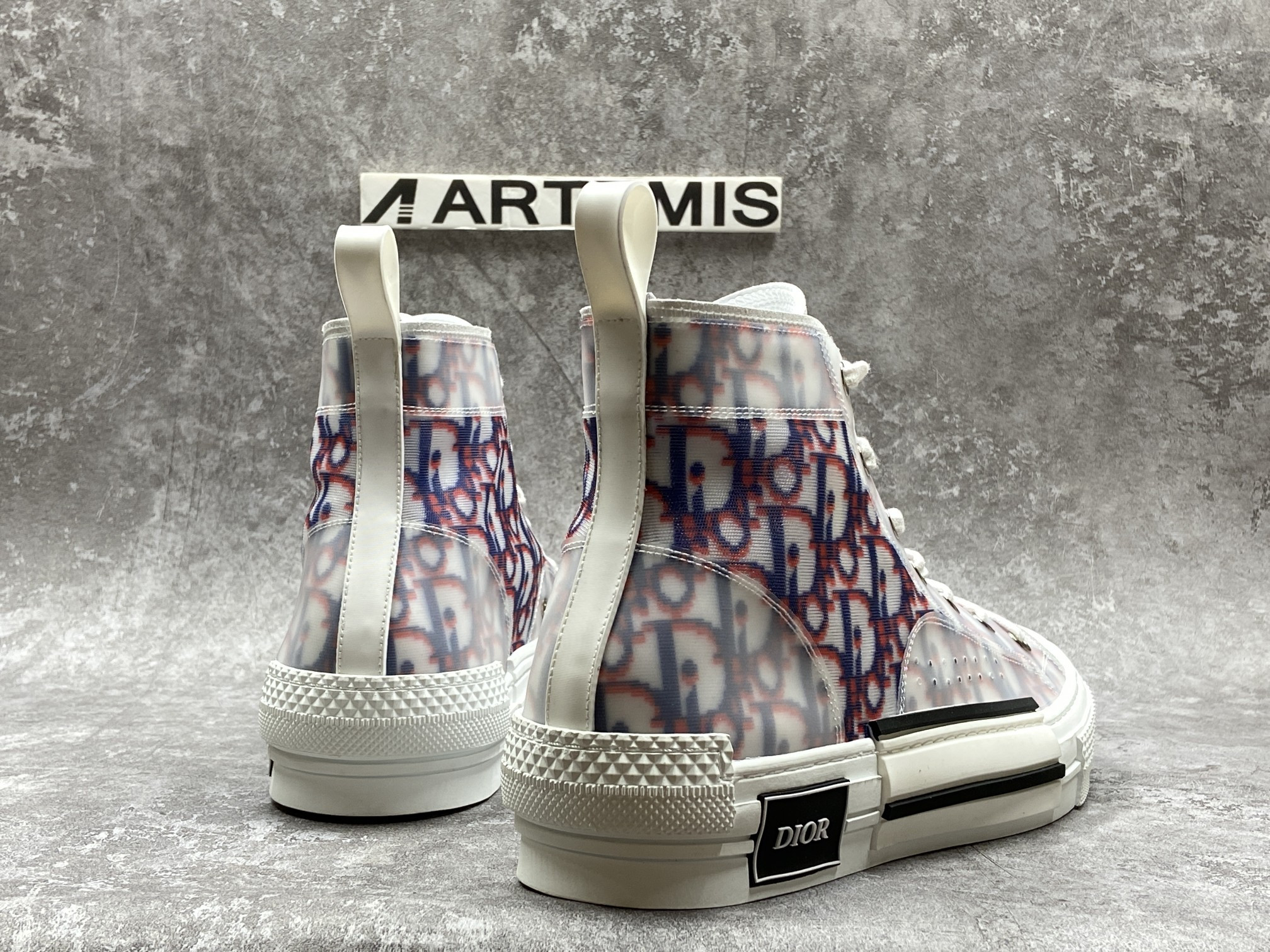 D*0r B23 High Top Red Blue Oblique