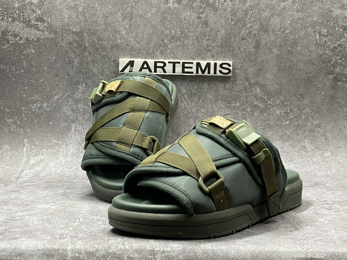 Visvim Christo Sandal Slipper Green