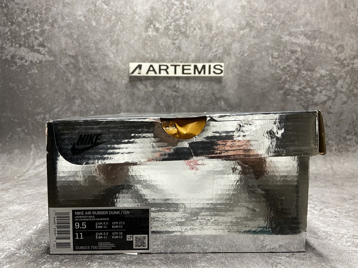 Nike Air Rubber Dunk Off-White University Gold