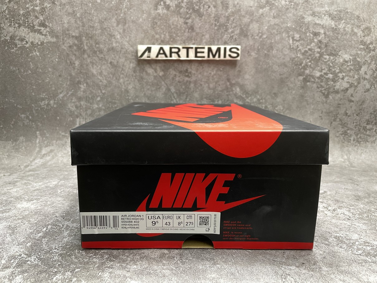 Air Jordan 1 Retro High Hyper Royal Smoke Grey