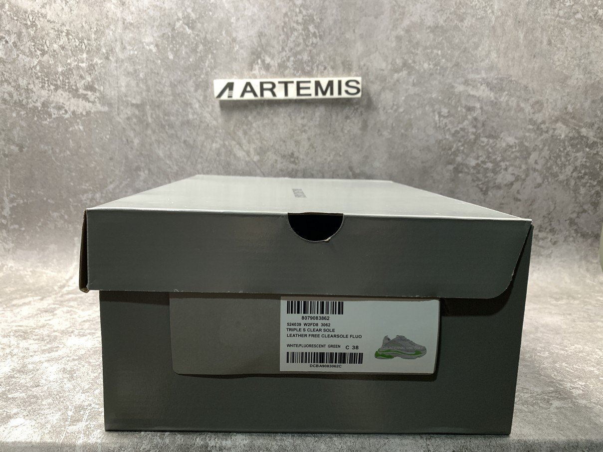 Balenciga Wmns Triple S Sneaker Fluo Green