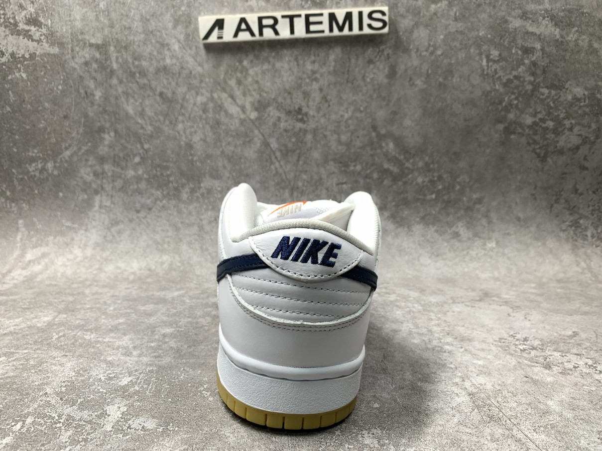Nike SB Dunk Low Orange Label White Navy