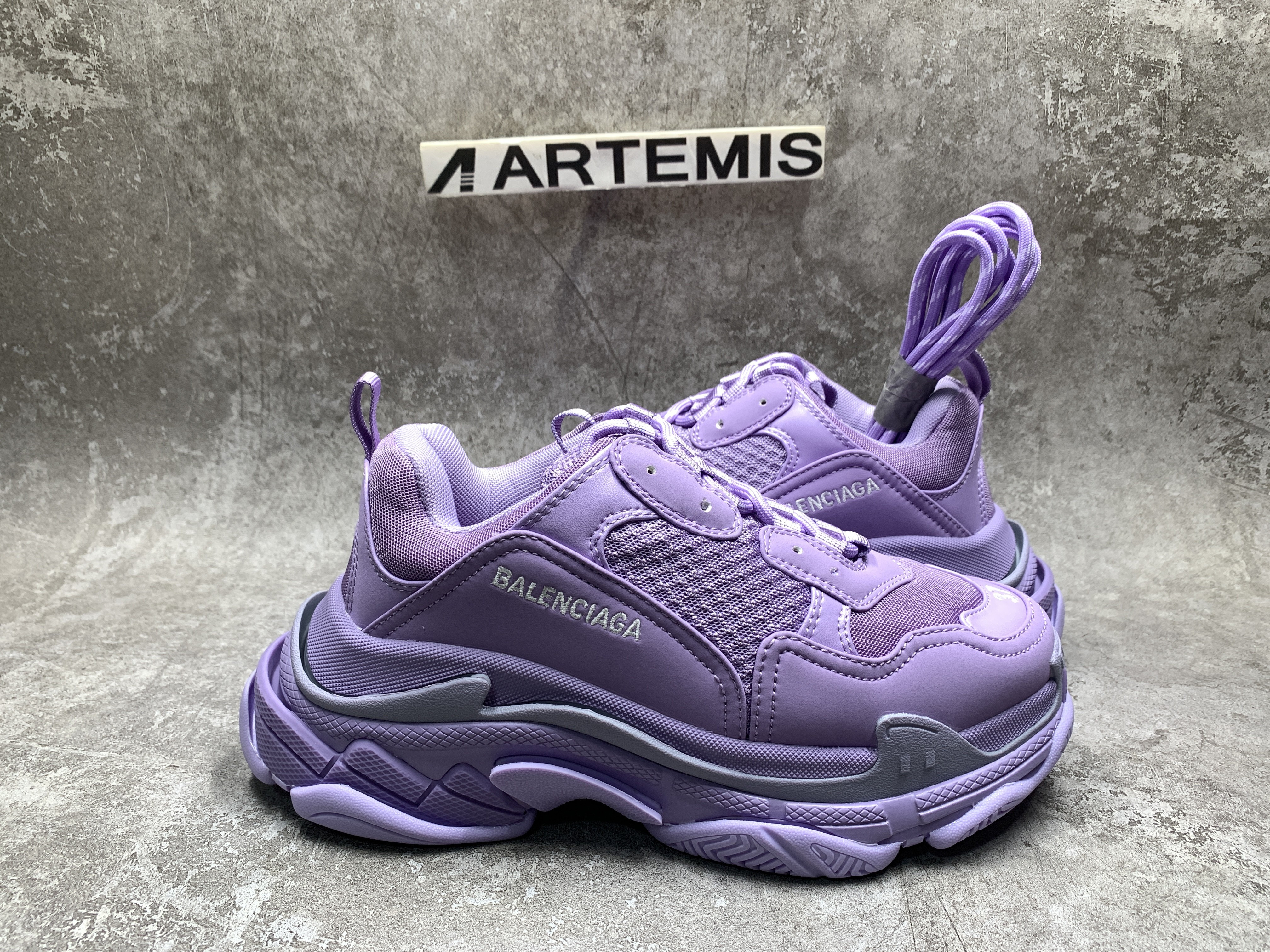 Balenciga Triple S Sneaker Purple