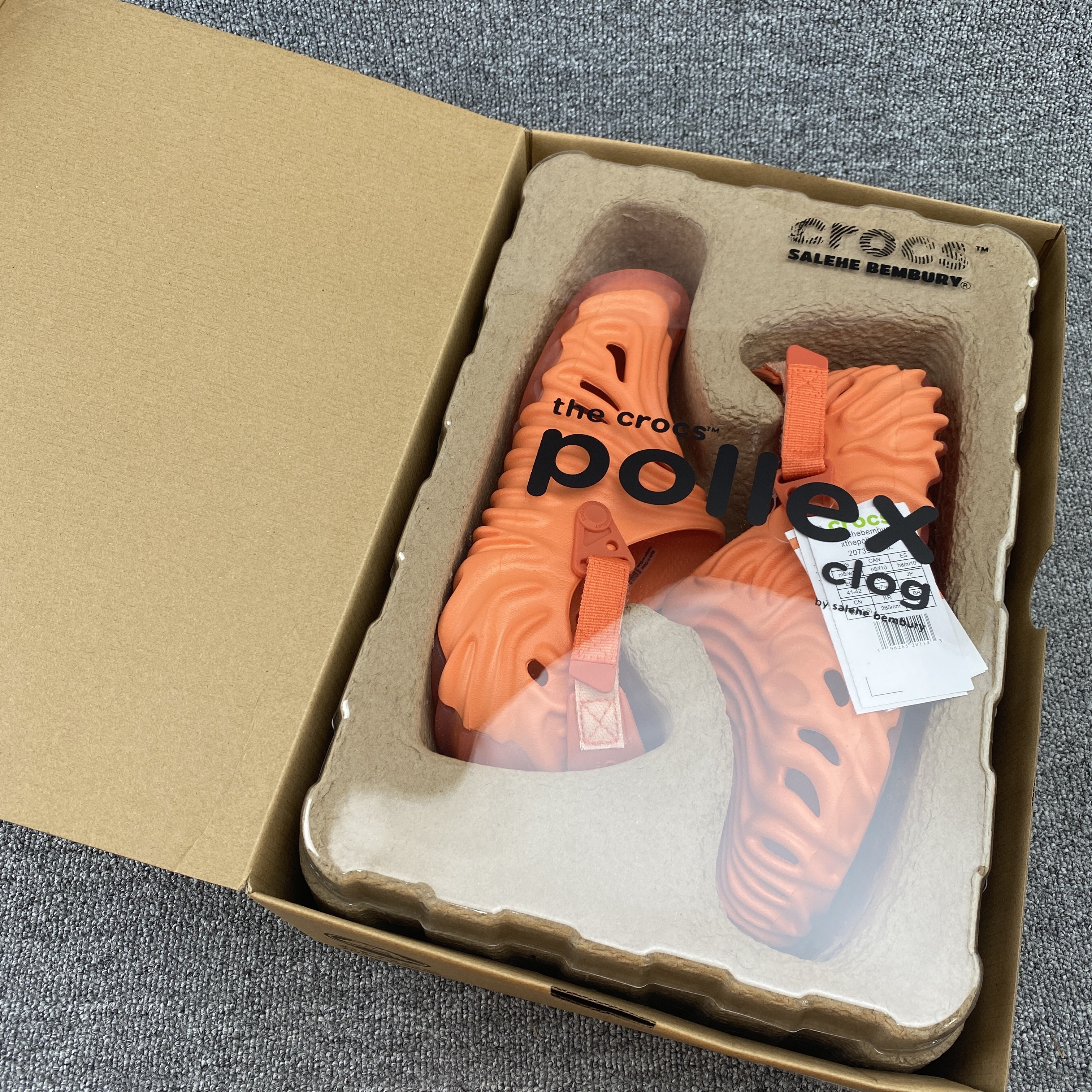 Cr*0*s Pollex Clog by Salehe Bembury Orange