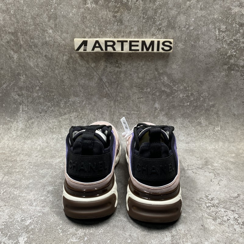 Ch*el Trainer Sneaker In Purple Pink