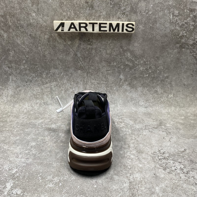 Ch*el Trainer Sneaker In Purple Pink